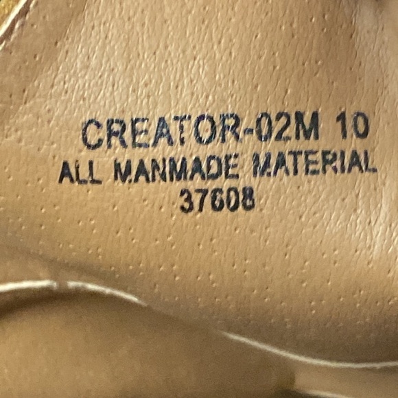 BAMBOO WO SIZE 10 CARAMEL BROWN SUEDE LIKE 4” HEELED ANKLE STRAP SANDAL … - Picture 9 of 16